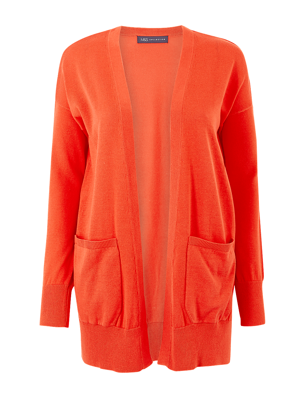Pure Cotton Open Front Cardigan