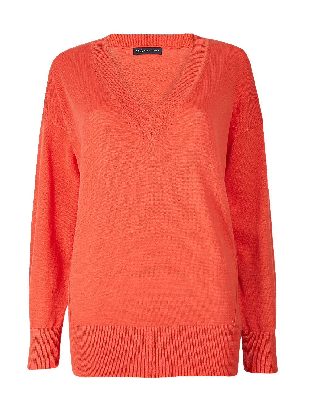 Pure Cotton V-Neck Jumper
