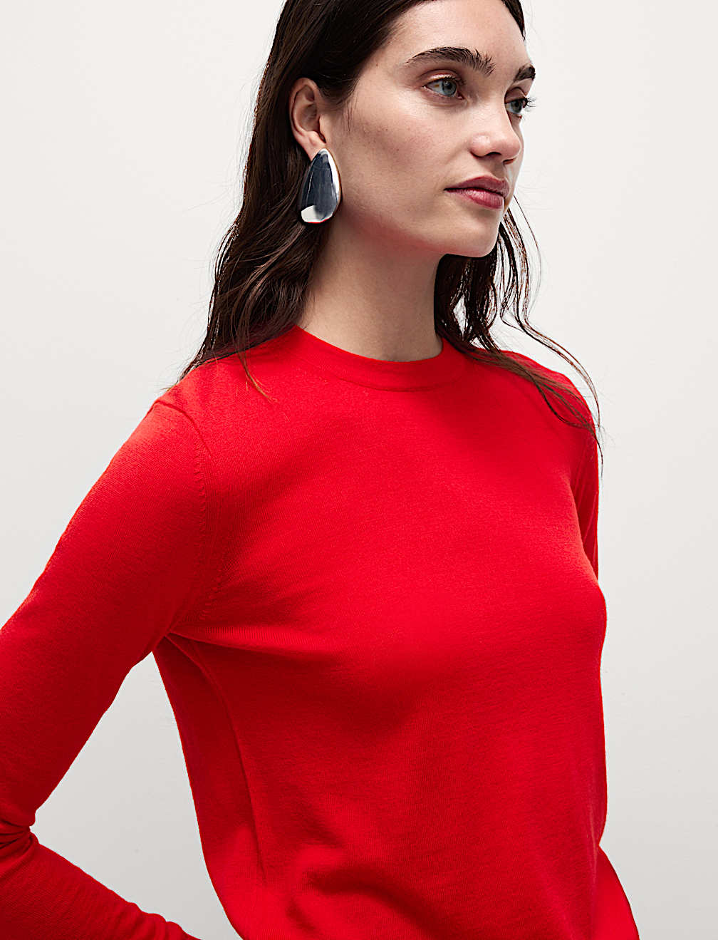 Pure Merino Wool Crew Neck Jumper