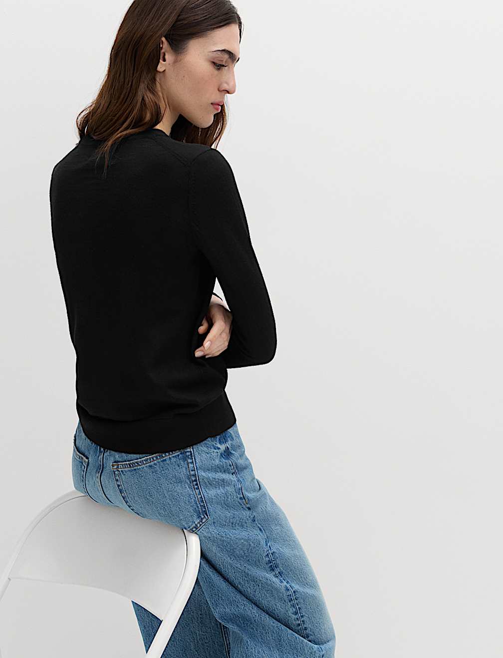 Pure Merino Wool Crew Neck Jumper