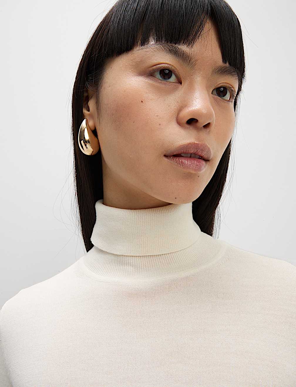 Pure Merino Wool Roll Neck Jumper
