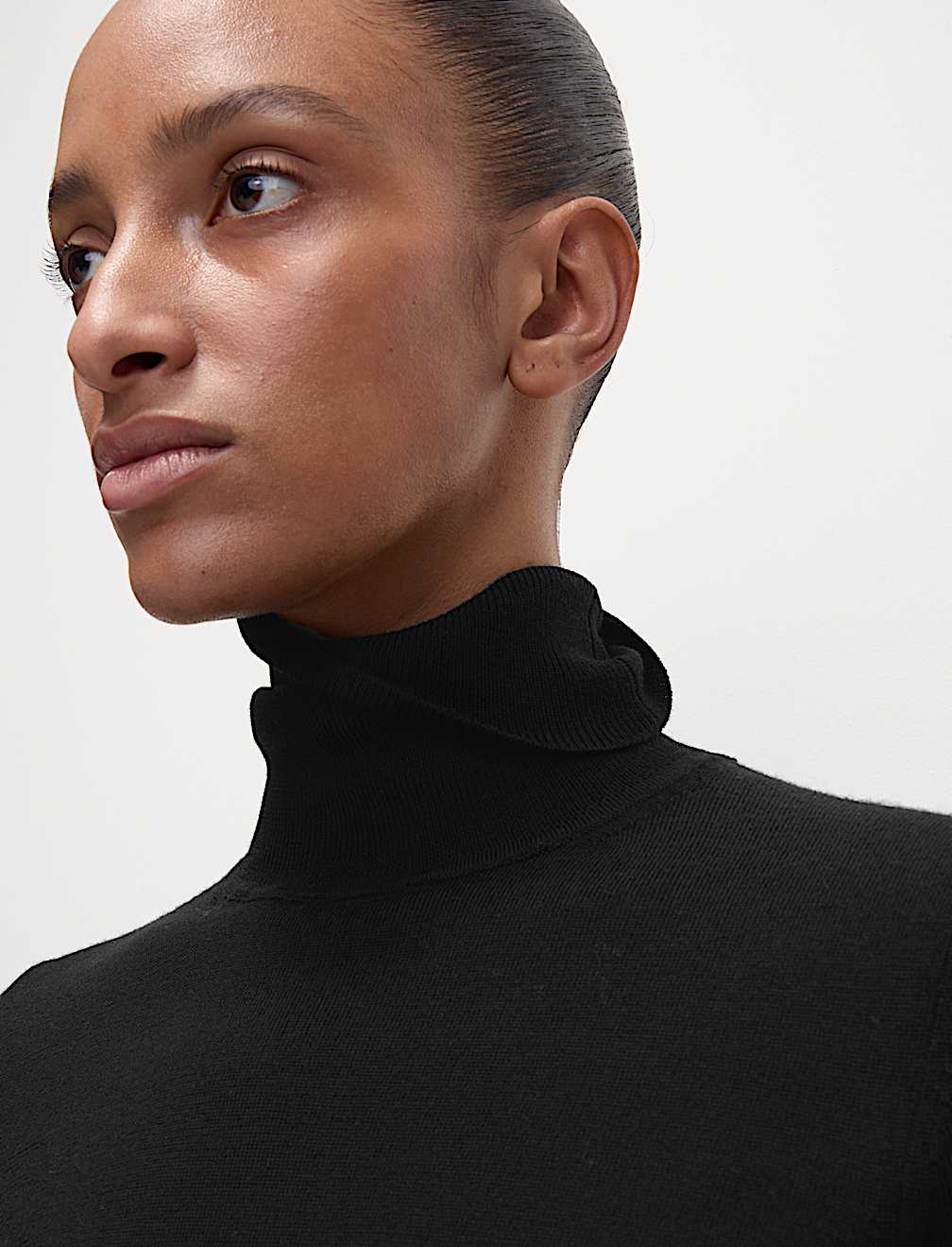 Pure Merino Wool Roll Neck Jumper