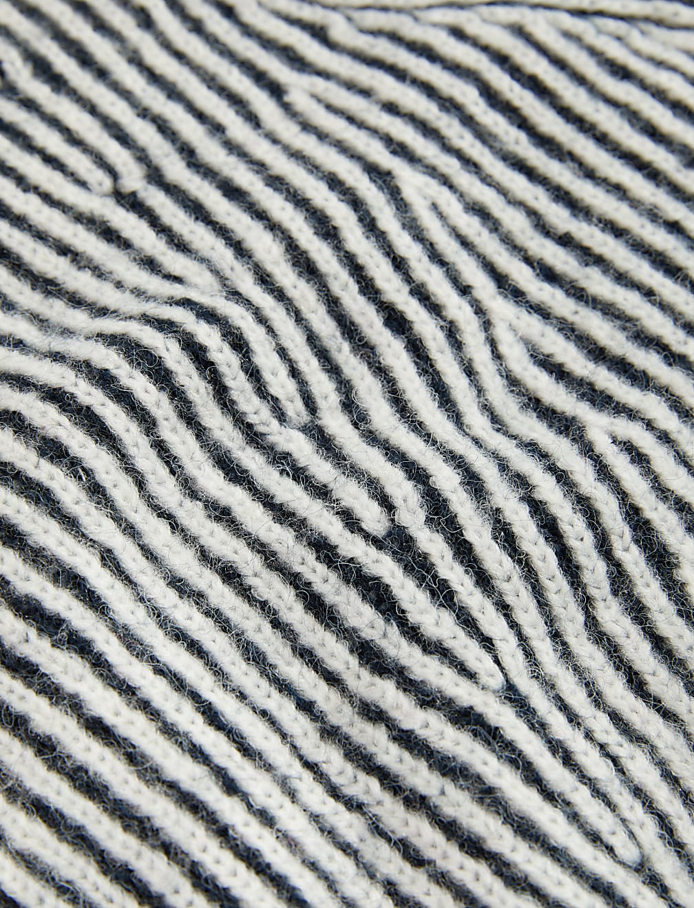 Recycled Blend Striped V-Neck Cardigan