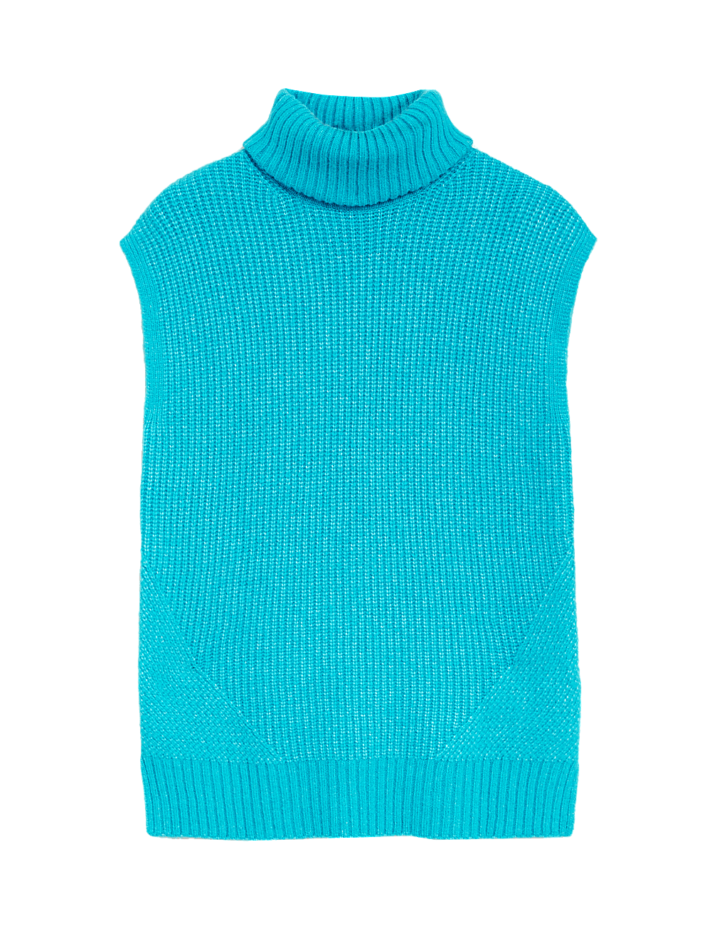 Recycled Blend Ribbed Knitted Vest