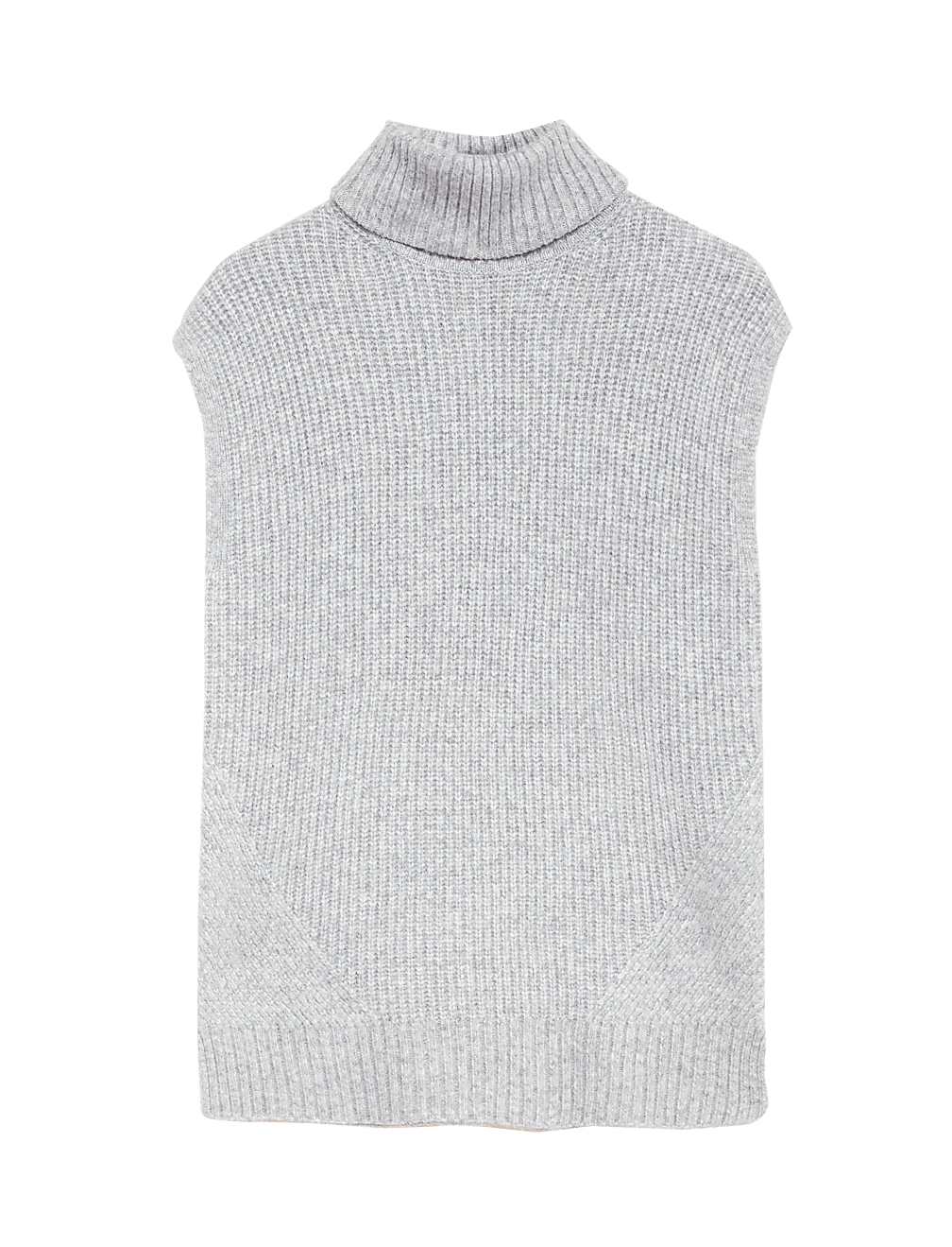 Recycled Blend Ribbed Knitted Vest