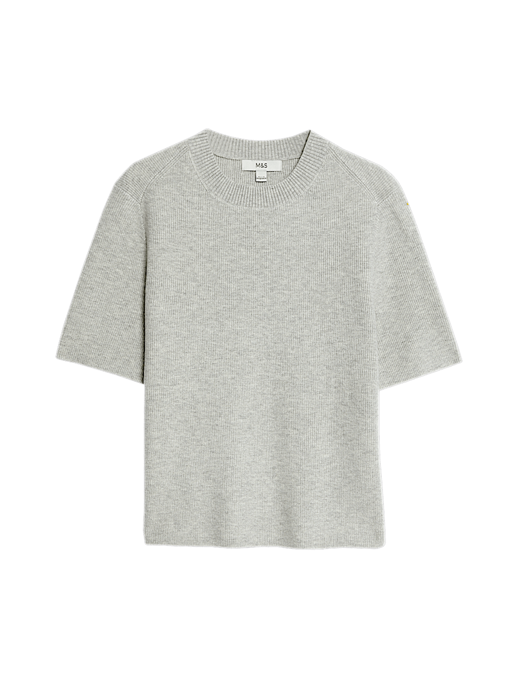 Air-Yarn Crew Neck Knitted Top