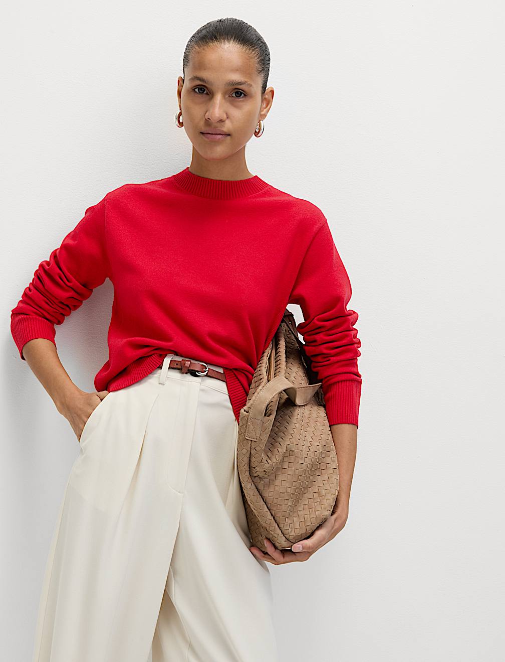 Air-Yarn Crew Neck Jumper