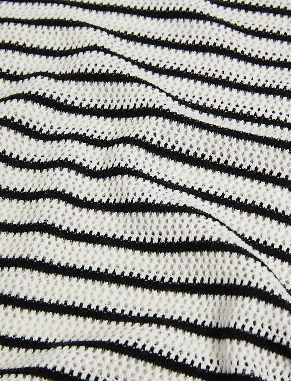 Striped Round Neck Knitted Vest with Linen