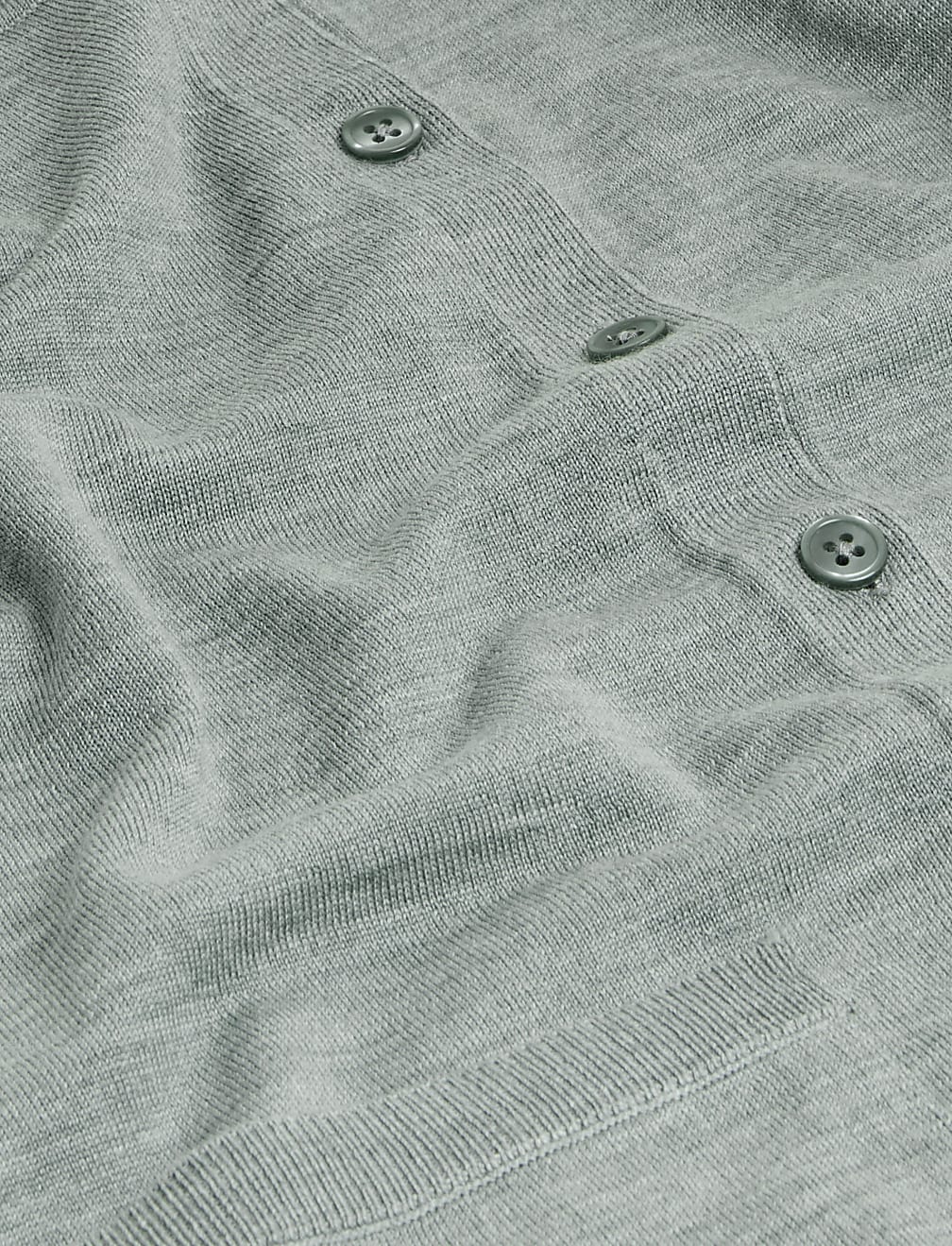 Pure Merino Wool Crew Neck Cardigan