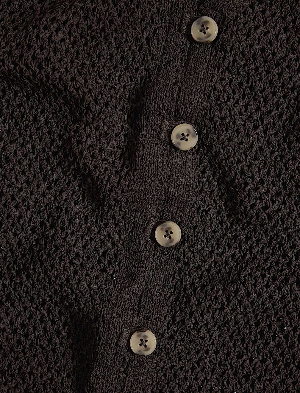 Cotton Blend Button Through Knitted Waistcoat