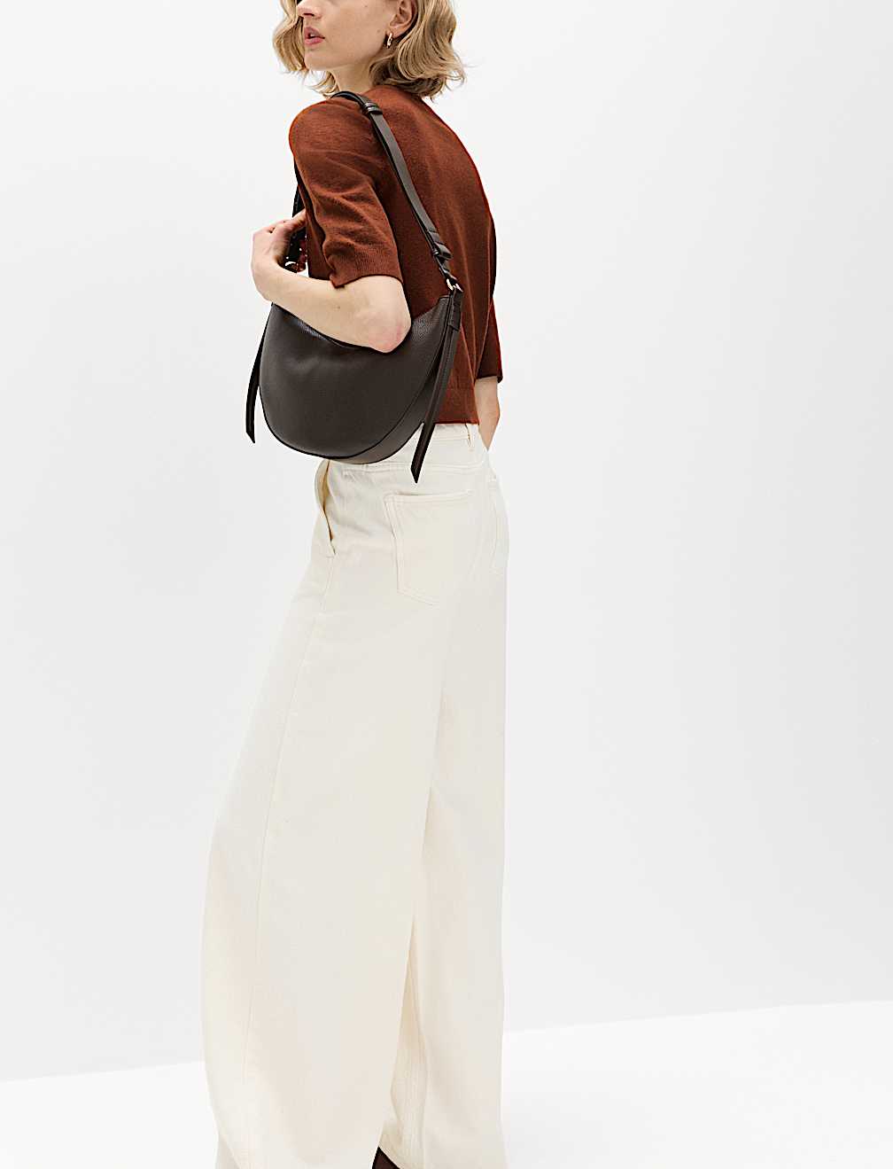 Air-Yarn Button Front Short Sleeve Cropped Cardigan