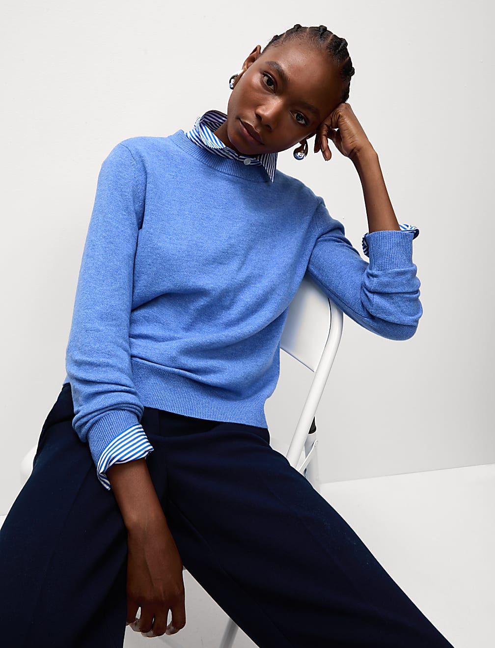 Air-Yarn Crew Neck Jumper