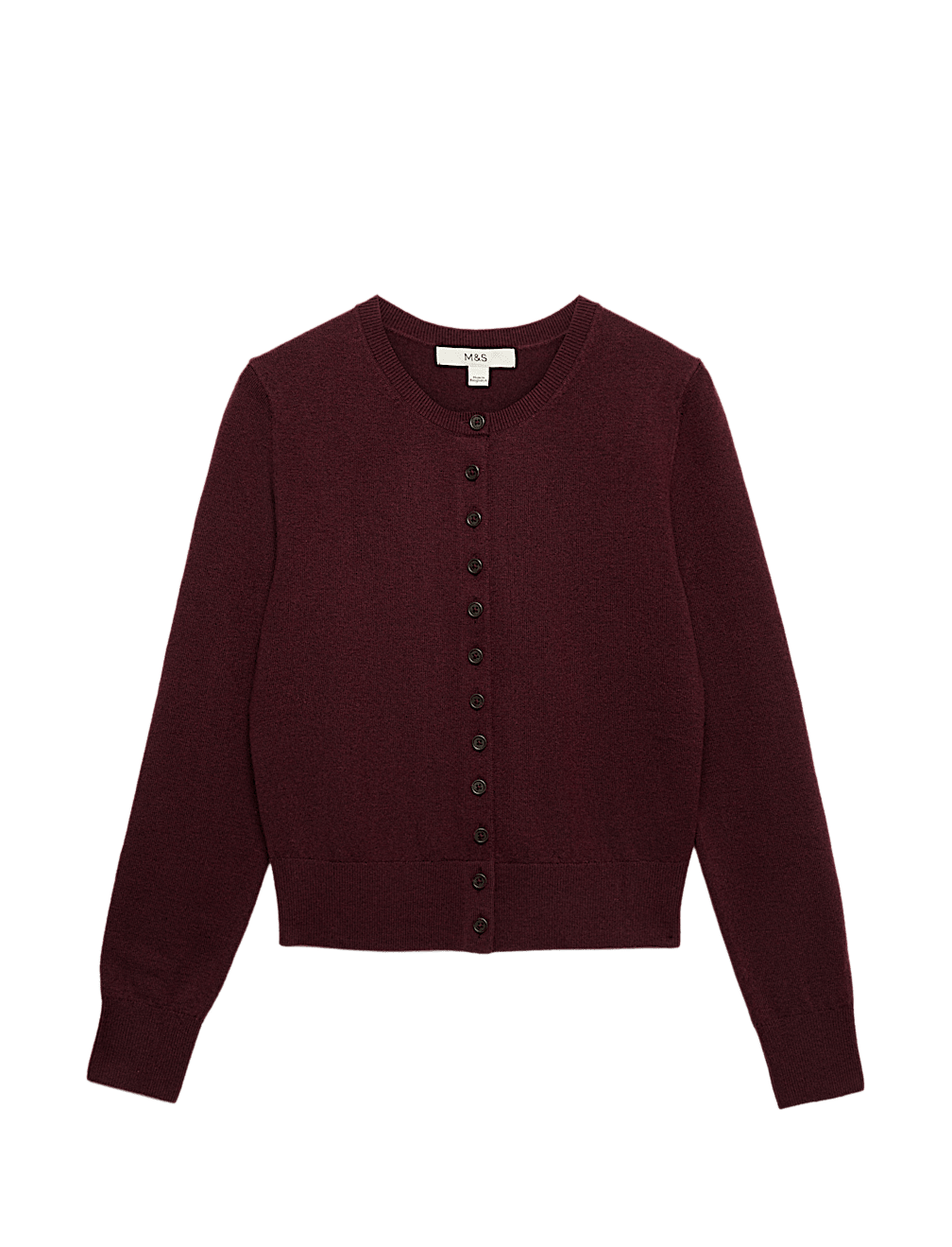 Air-Yarn Crew Neck Short Cardigan