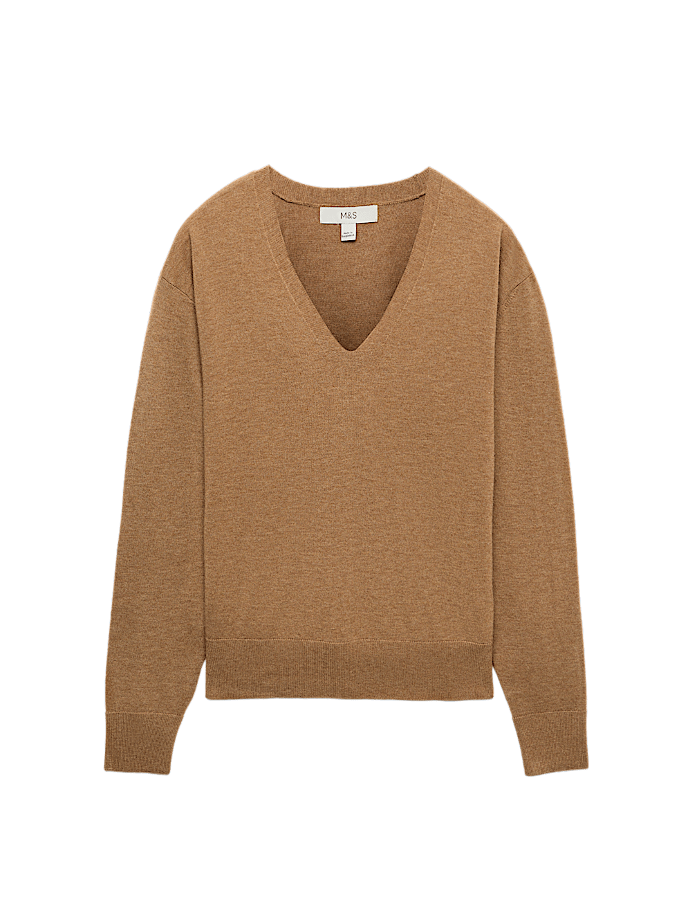 V Neck Relaxed Jumper with Wool