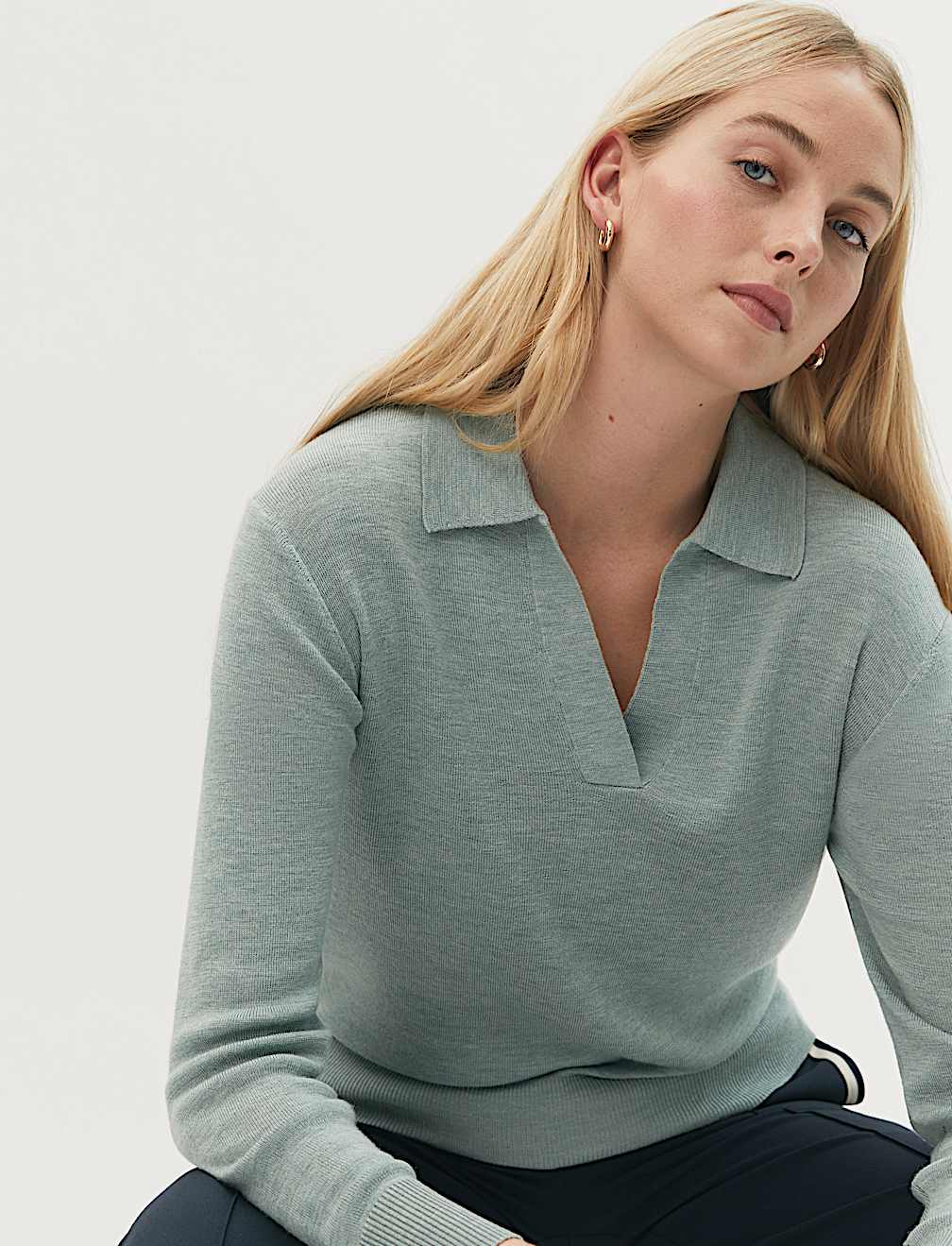 Pure Merino Wool Collared Jumper