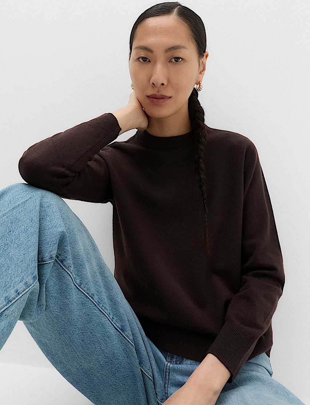 Air-Yarn Crew Neck Jumper