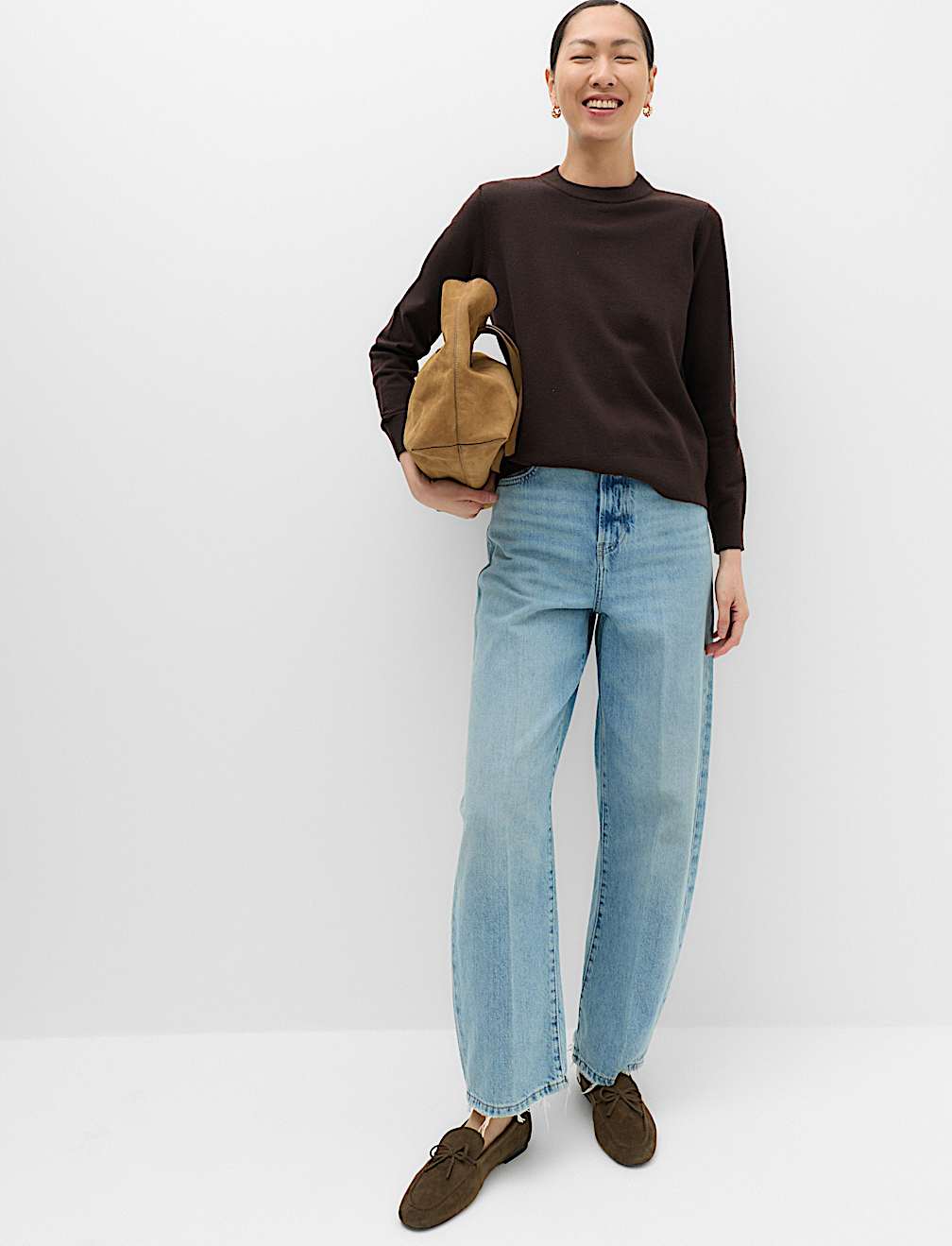 Air-Yarn Crew Neck Jumper