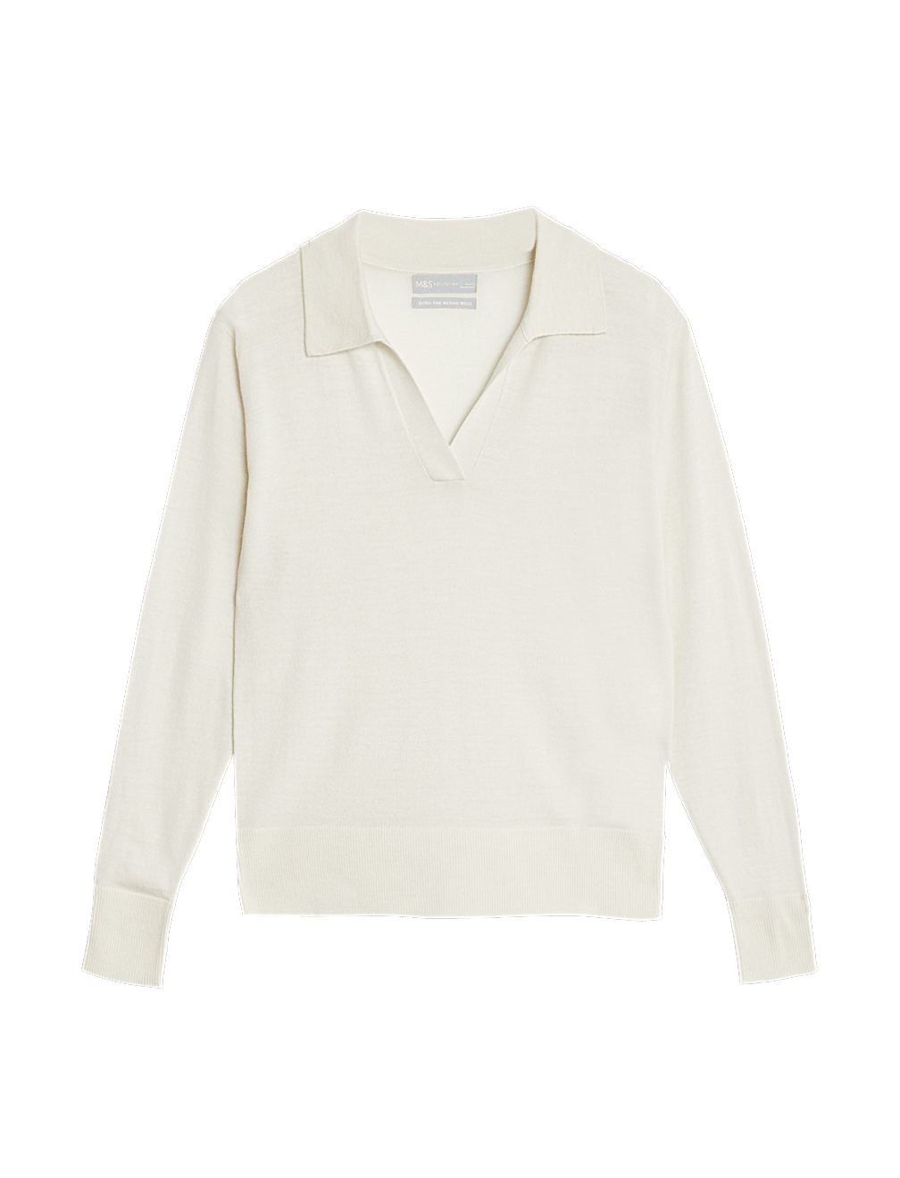 Pure Merino Wool Collared Jumper