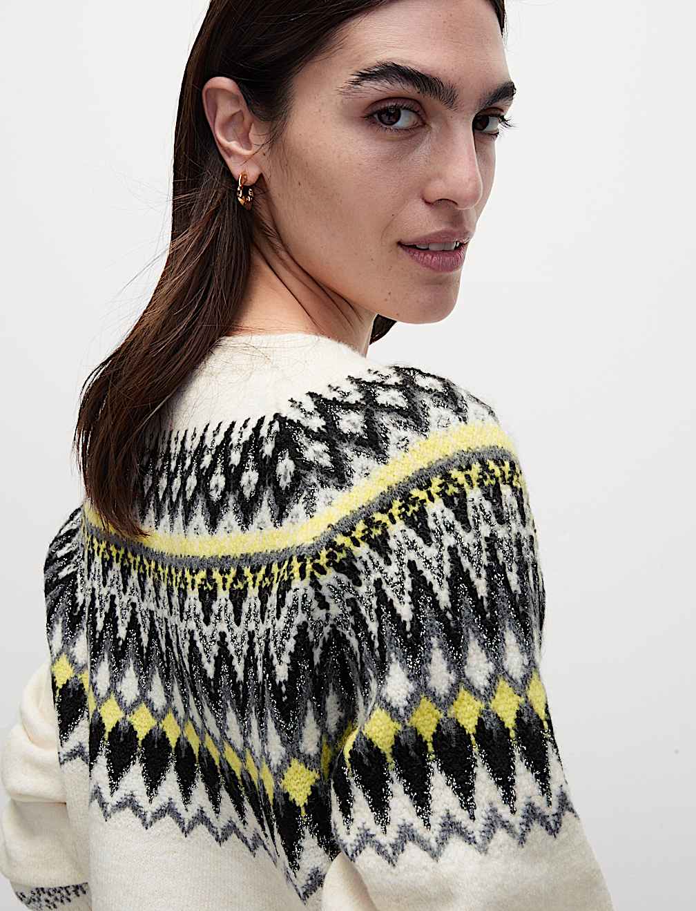 Fair Isle Crew Neck Relaxed Jumper