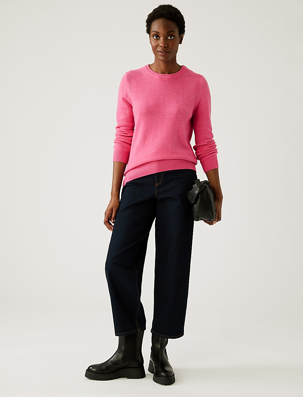 Lambswool Rich Crew Neck Jumper