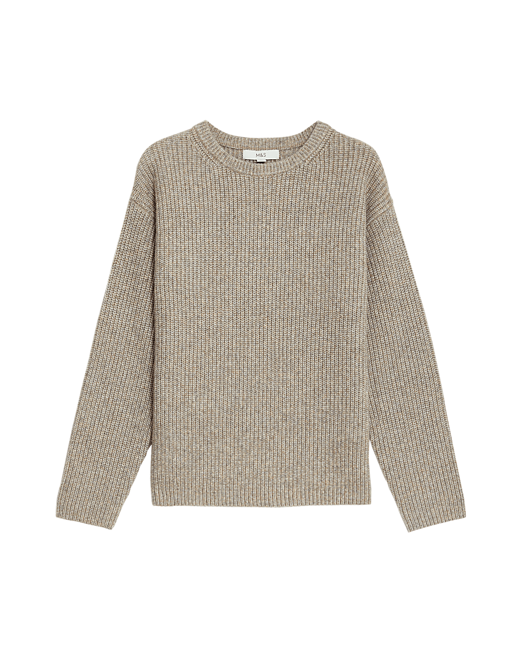Cloud-Yarn Textured Crew Neck Jumper