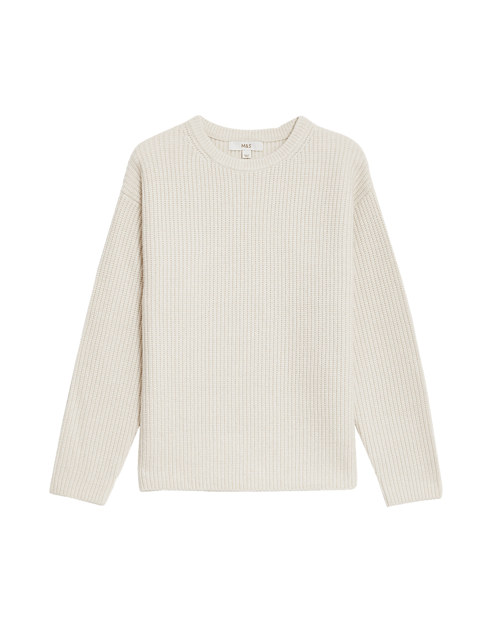 Cloud-Yarn Textured Crew Neck Jumper