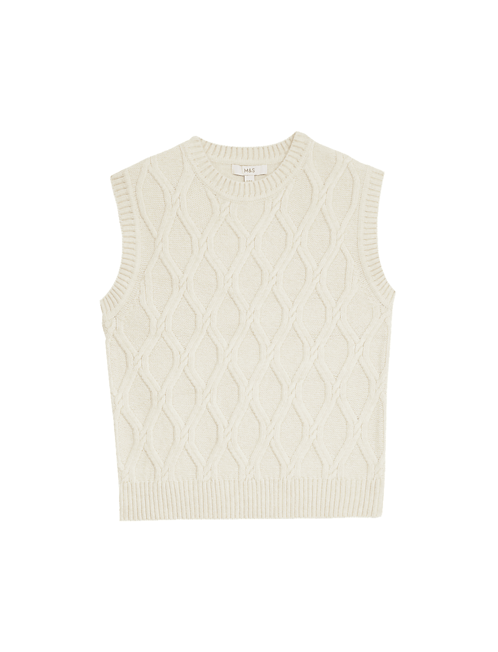 Cloud-Yarn Textured Knitted Vest