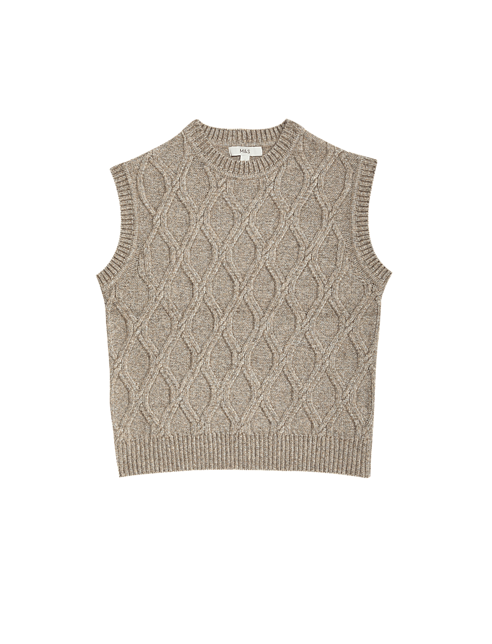 Cloud-Yarn Textured Knitted Vest