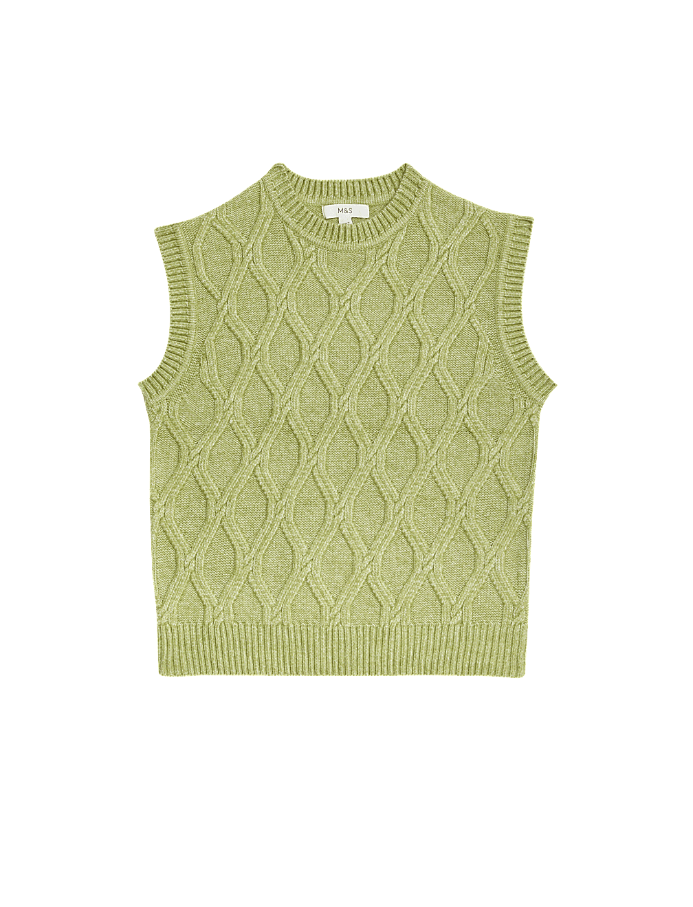 Cloud-Yarn Textured Knitted Vest