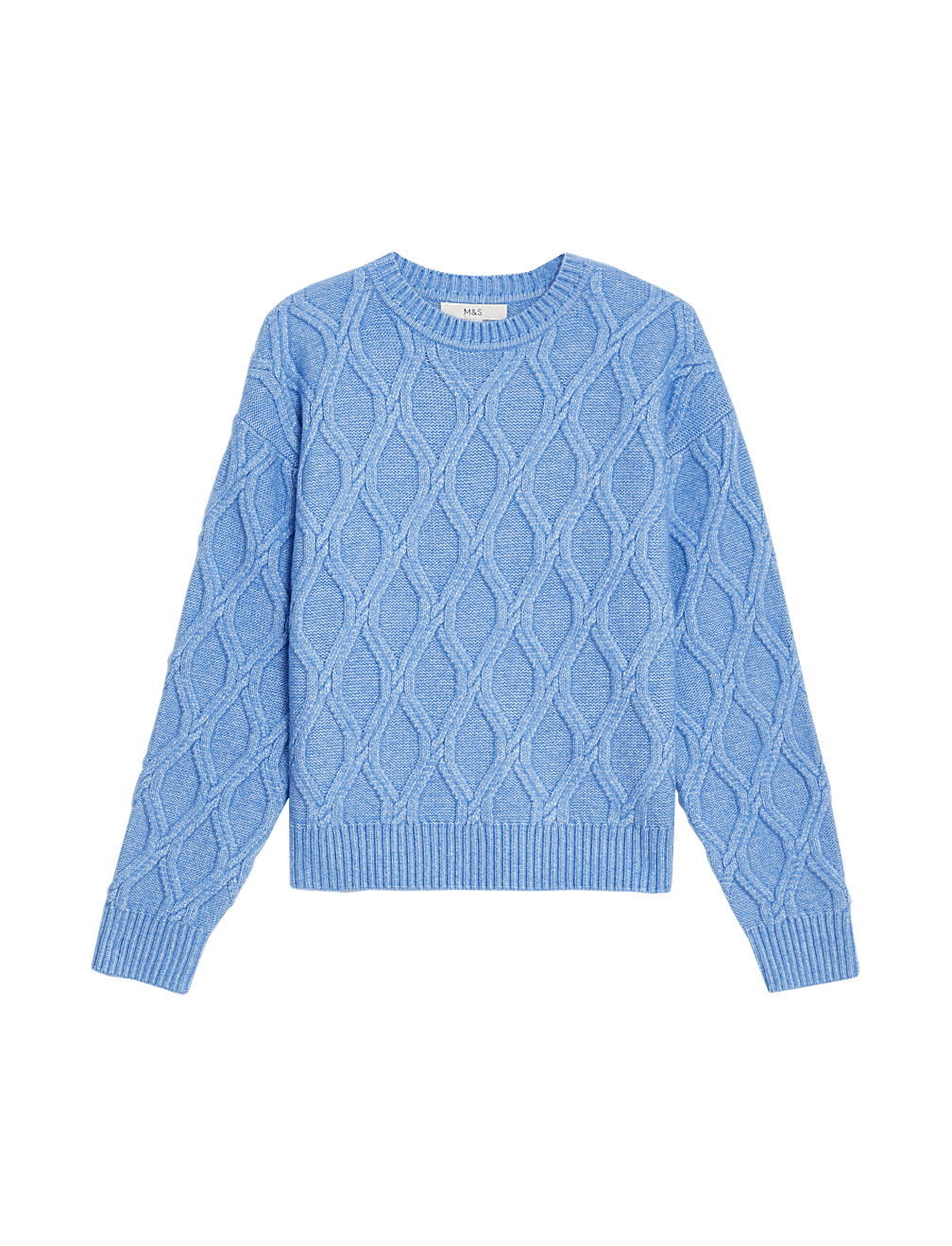 Cloud-Yarn Textured Crew Neck Jumper