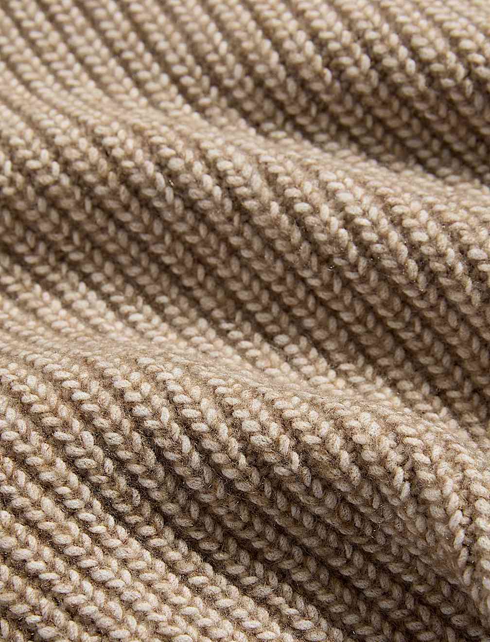 Cloud-Yarn Ribbed Crew Neck Jumper