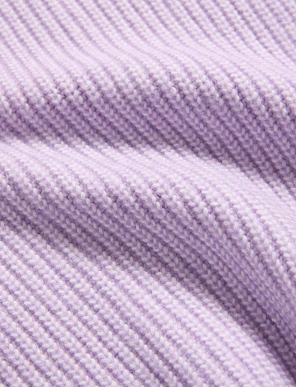 Cloud-Yarn Ribbed Crew Neck Jumper