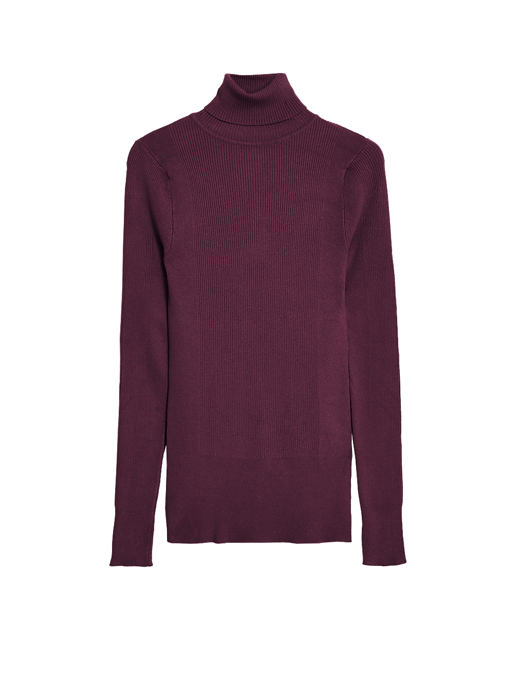 Viscose Mix Textured High Neck Jumper