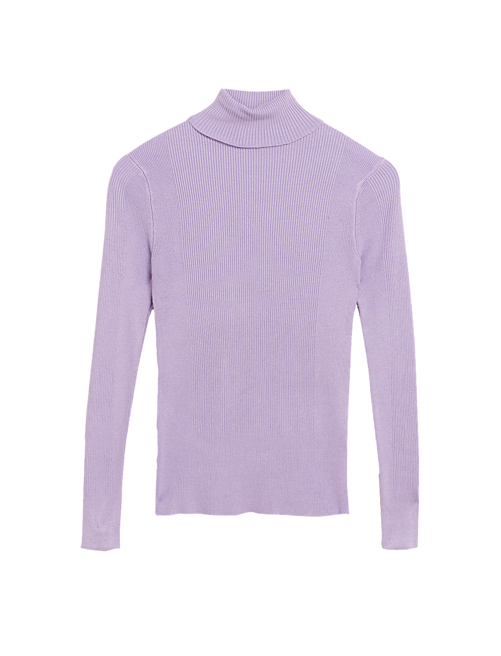 Viscose Mix Textured High Neck Jumper
