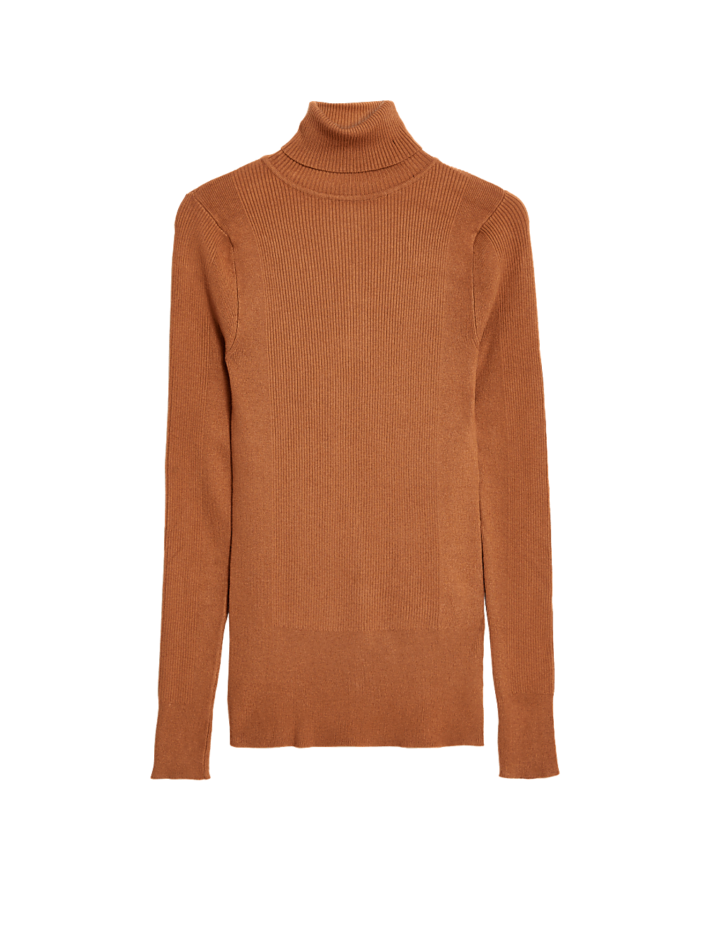 Viscose Mix Textured High Neck Jumper