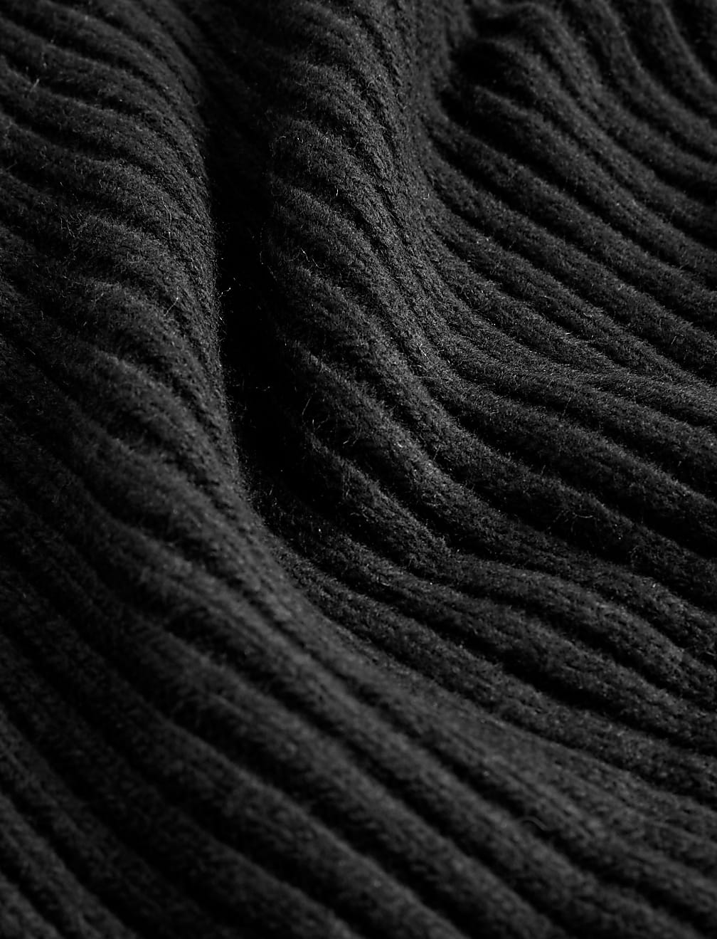 Ribbed Knitted Midi Dress