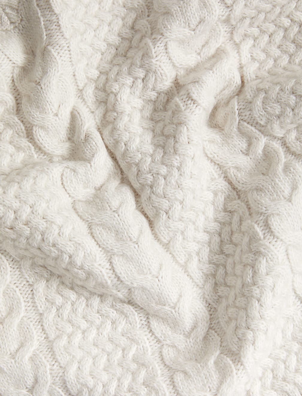 Cable Knit V-Neck Jumper