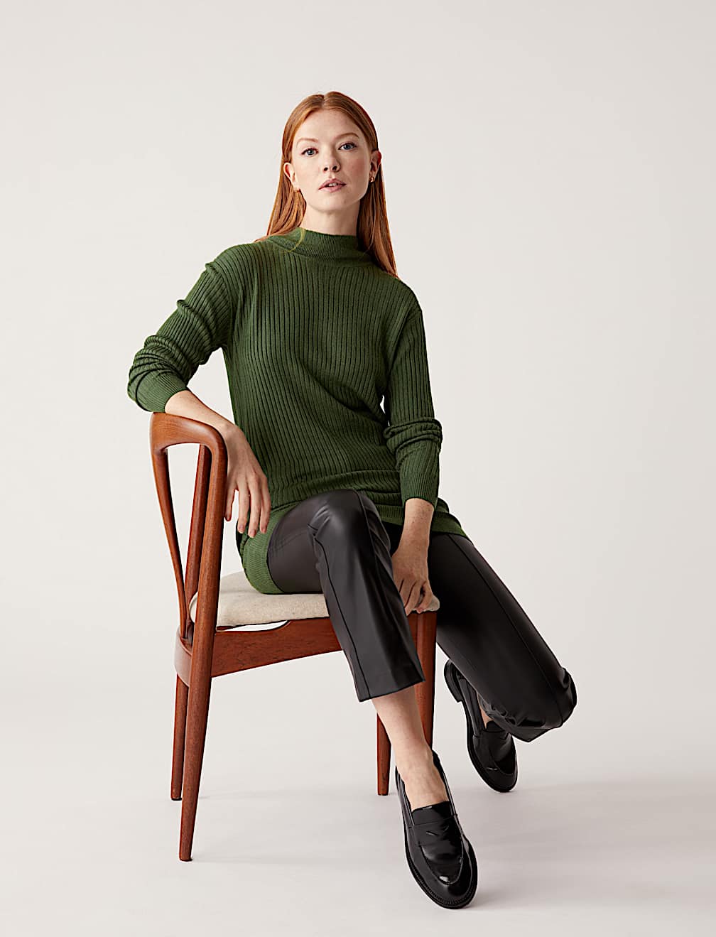 Supersoft Funnel Neck Longline Jumper