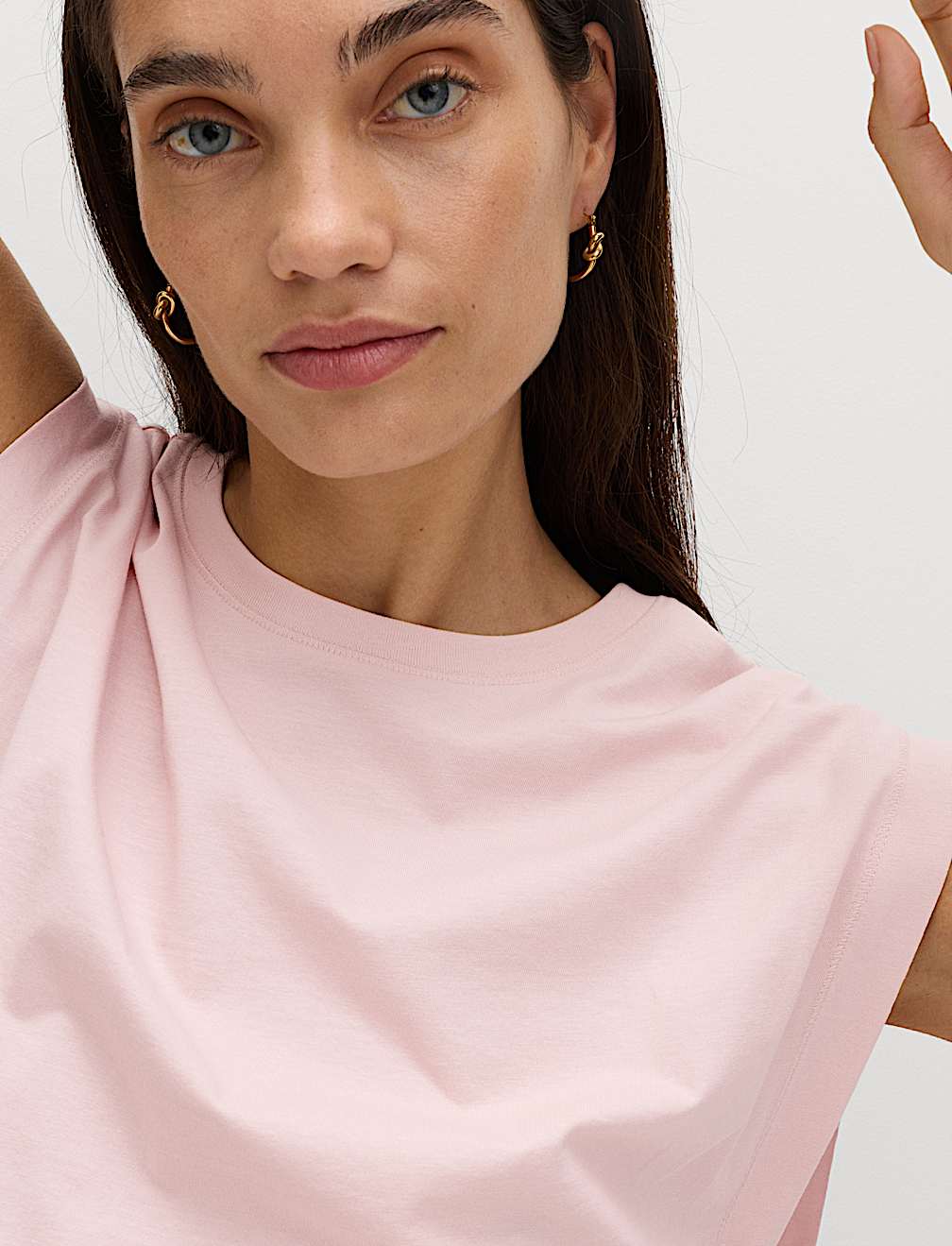 Pure Cotton Cap Sleeve T-Shirt