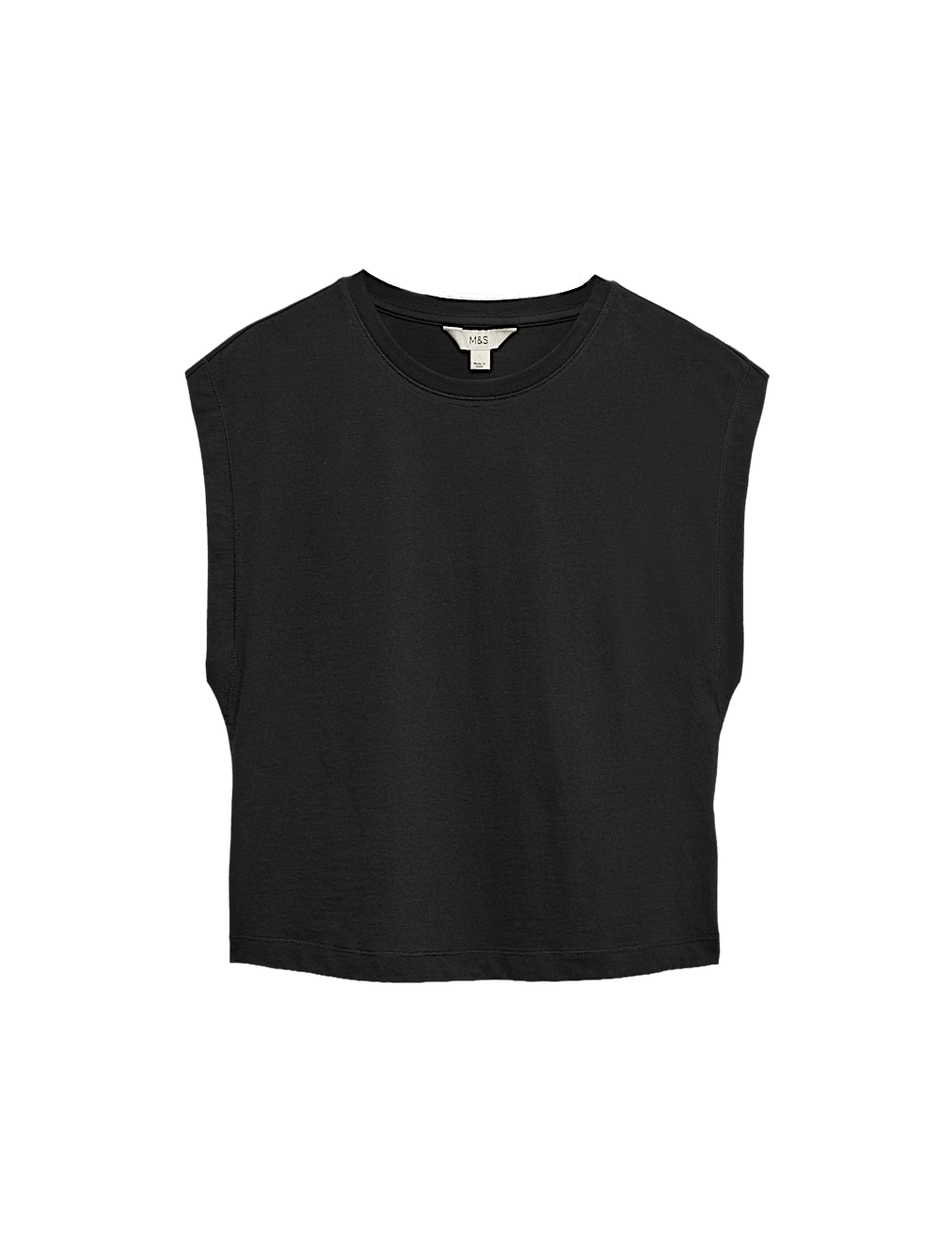 Pure Cotton Cap Sleeve T-Shirt