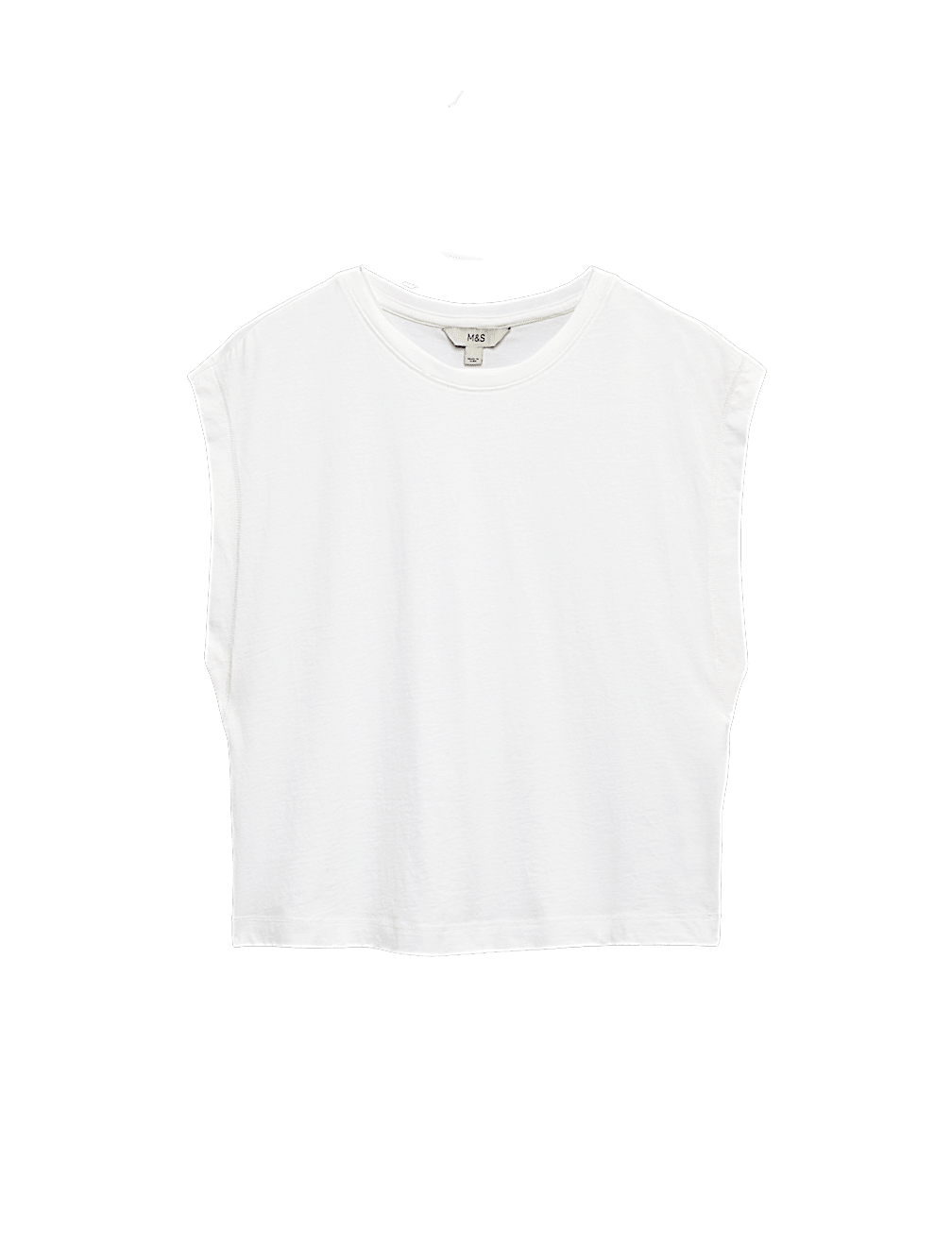 Pure Cotton Cap Sleeve T-Shirt