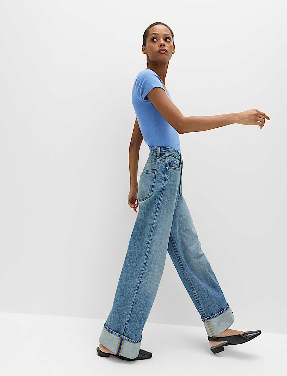 Cotton Rich Premium Square Neck Top