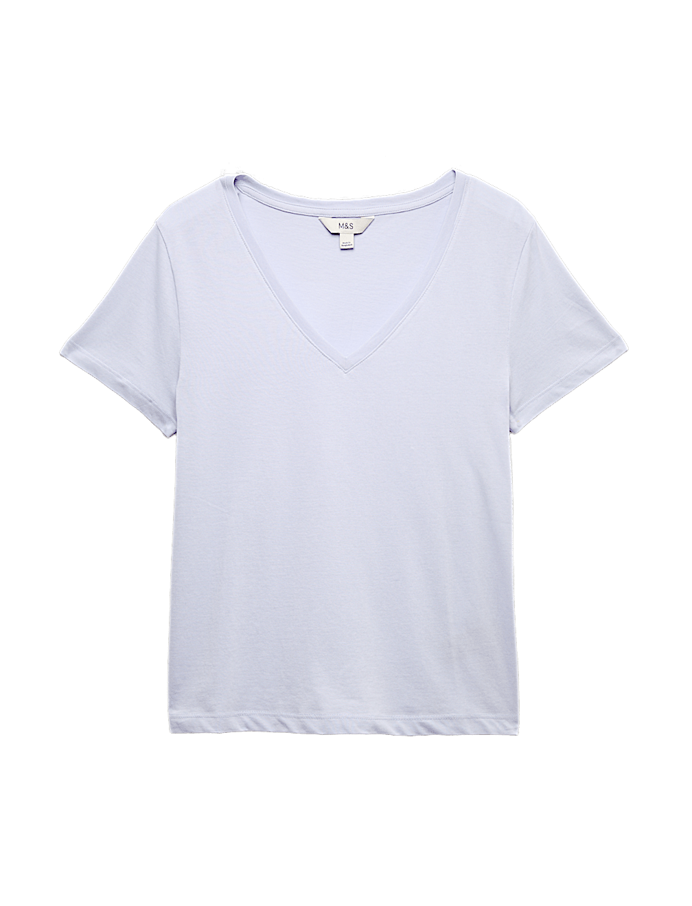 Pure Cotton V-Neck T-Shirt