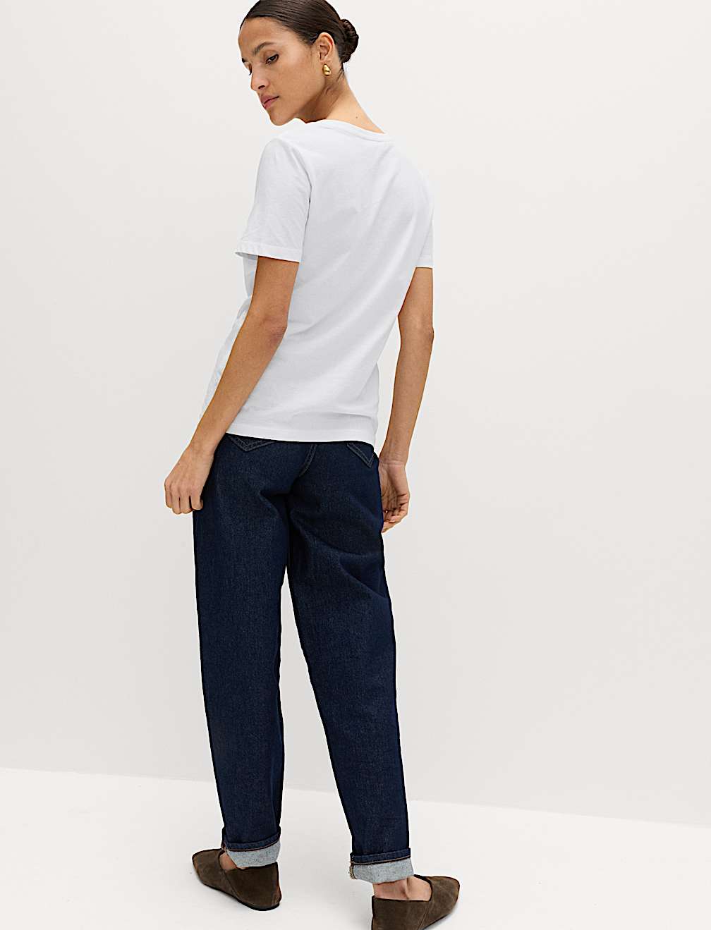 Pure Cotton V-Neck T-Shirt