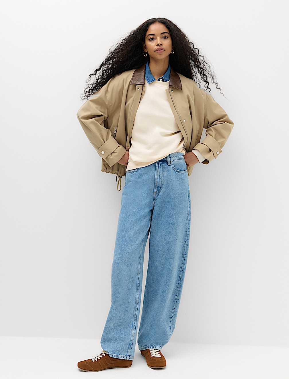 Cotton Rich Crew Neck Sweatshirt