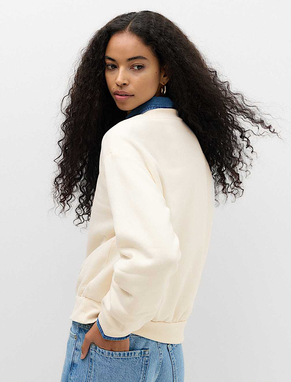 Cotton Rich Crew Neck Sweatshirt