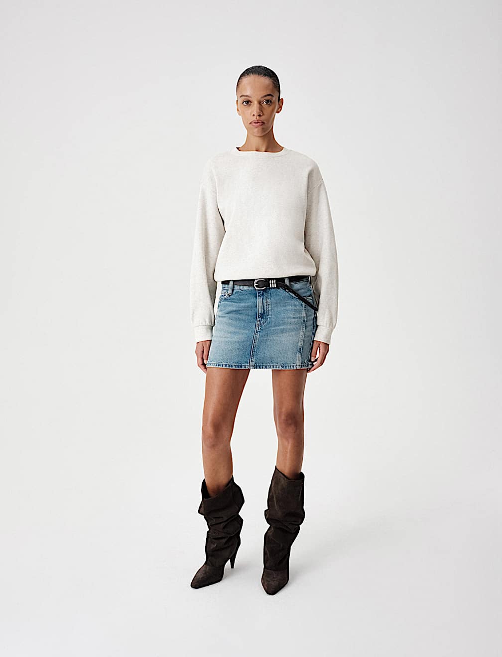 Cotton Rich Crew Neck Sweatshirt