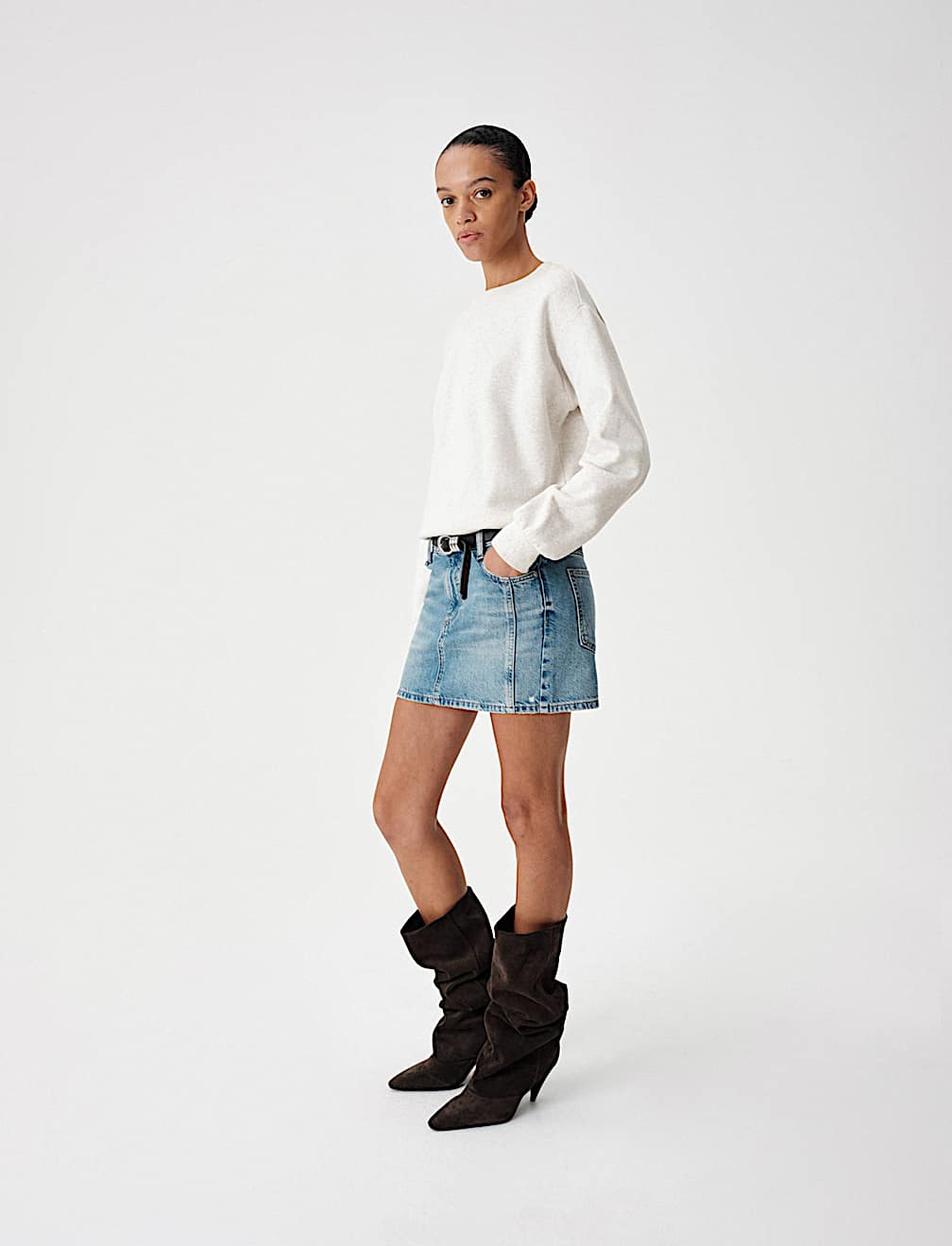 Cotton Rich Crew Neck Sweatshirt