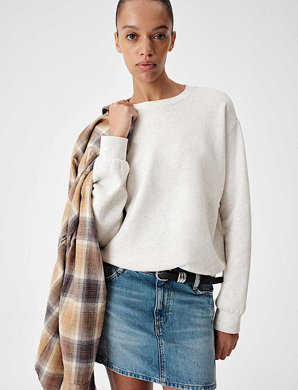 Cotton Rich Crew Neck Sweatshirt