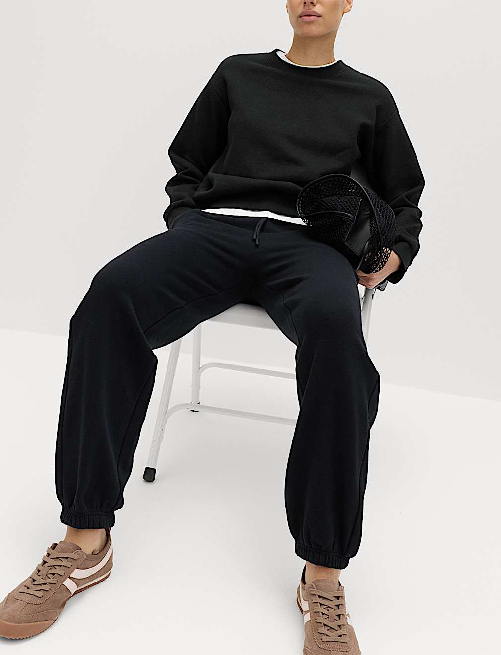 Cotton Rich Crew Neck Sweatshirt